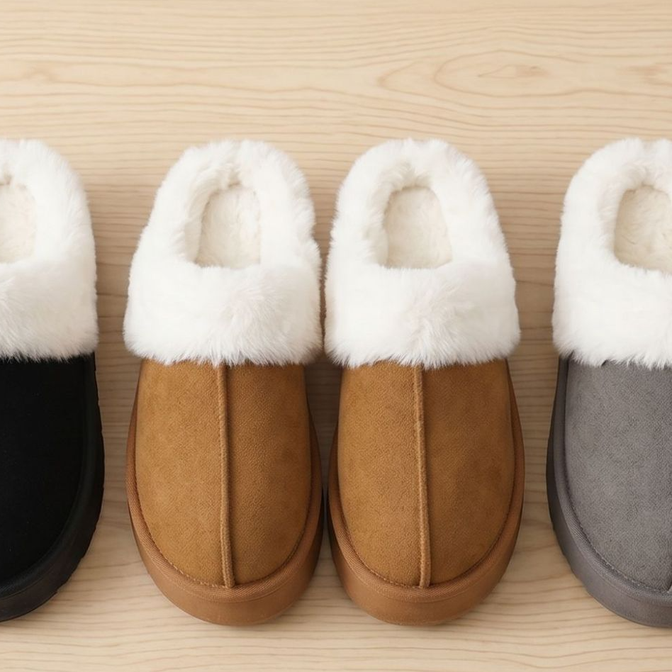 Woolen Plush Anti-Slip Slippers