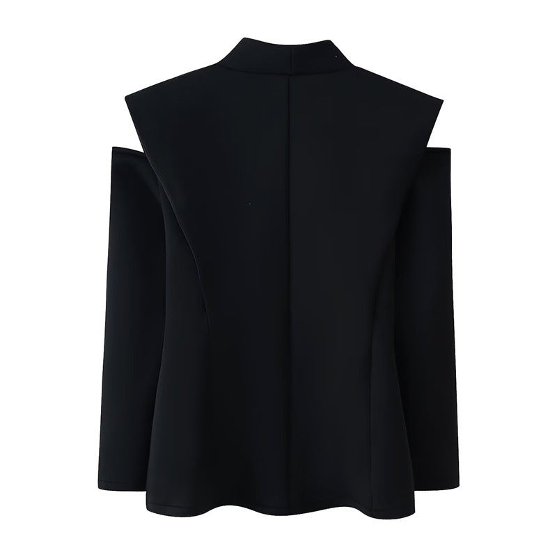 Two-Tone Long Sleeve Blazer
