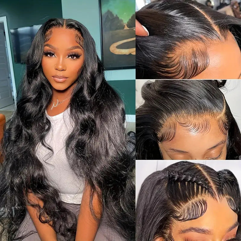 Machine Made Lace Wig Long Curly Hair